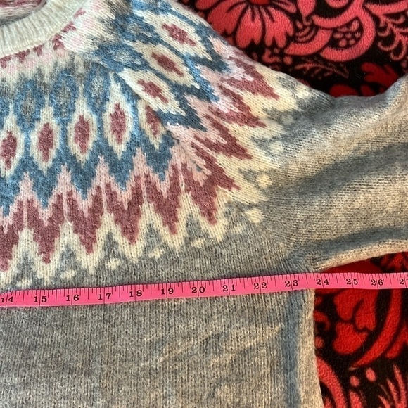 Gray And Blue Crewneck Sweater Size XL NWT COTTON EMPORIUM - Picture 8 of 8